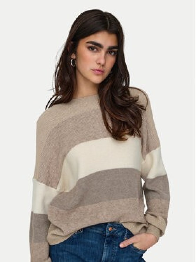 ONLY Sweter Atia 15220044 Beżowy Regular Fit