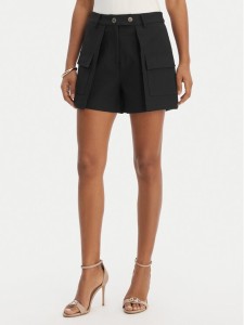 Morgan Szorty materiałowe 251-SHONAU Czarny Straight Fit