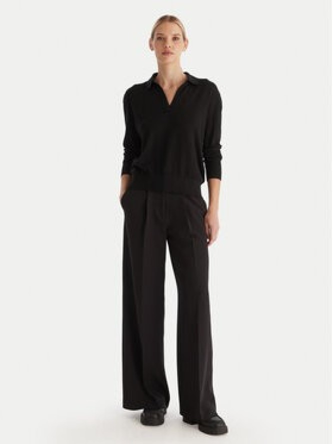 Calvin Klein Sweter LV044A305G Czarny Regular Fit