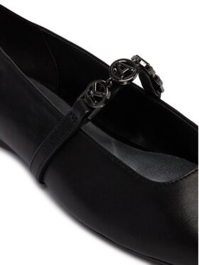 KARL LAGERFELD Baleriny Konnie KL40196 Czarny