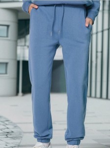 Spodnie dresowe jogger - niebieski