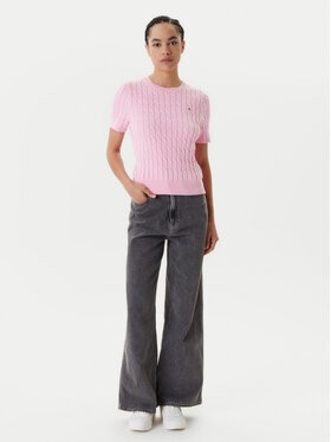 Tommy Hilfiger Sweter WW0WW45656 Różowy Regular Fit
