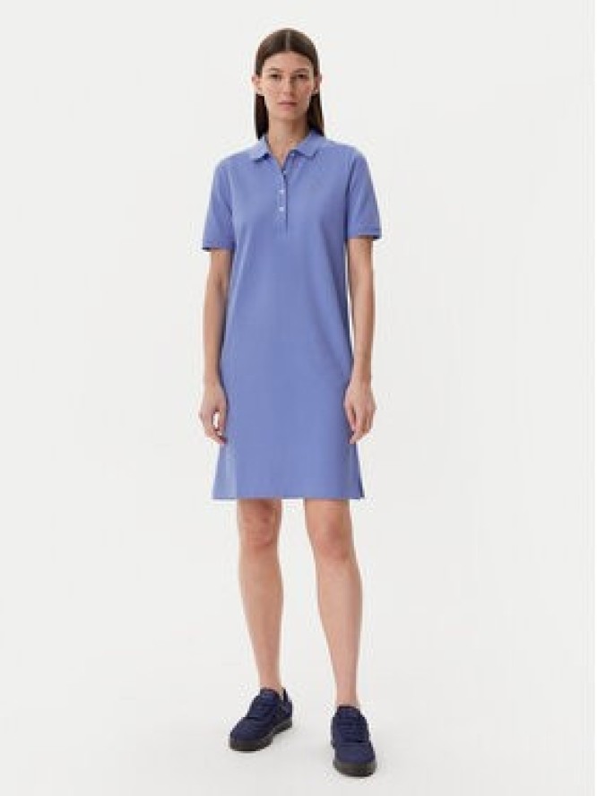 Gant Sukienka codzienna Shield 4201529 Niebieski Regular Fit