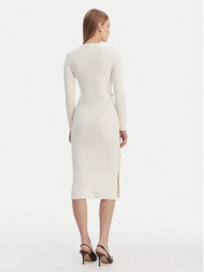 Guess Sukienka dzianinowa W6RK06 Z2YJ2 Écru Regular Fit