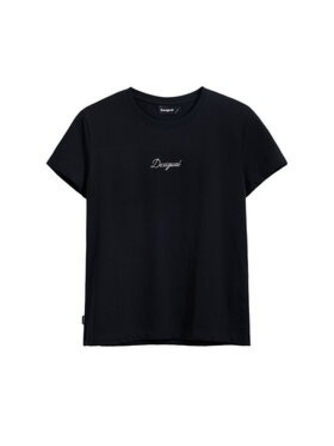 Desigual T-Shirt 25SWTK15 Czarny Regular Fit