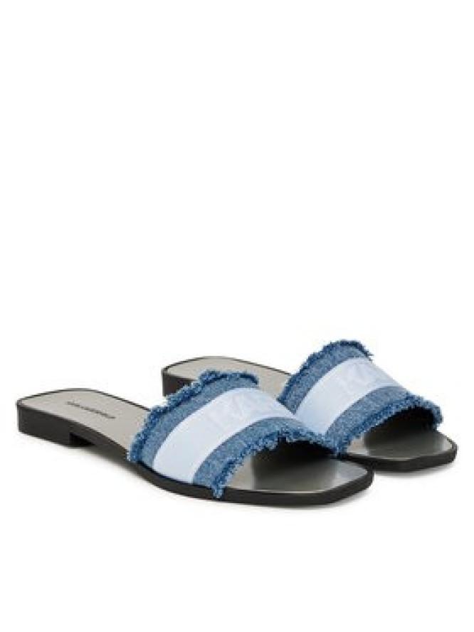 KARL LAGERFELD Klapki Skoot II KL80411 Niebieski