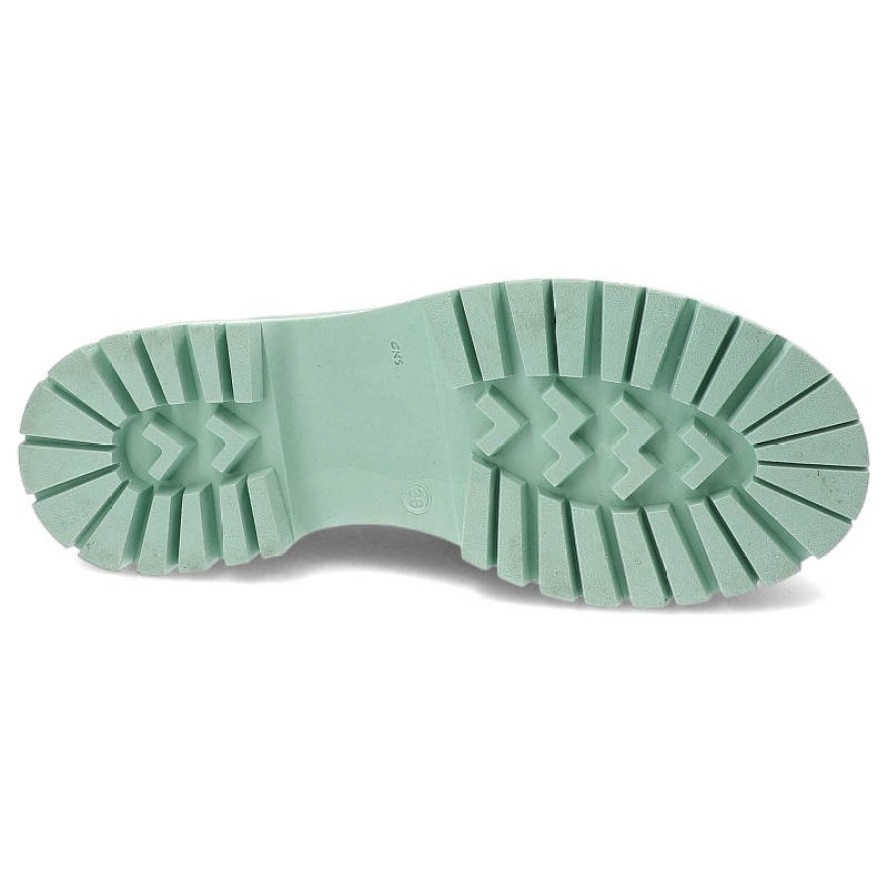 Zielone Mokasyny Venezia Stylowe Buty Damskie