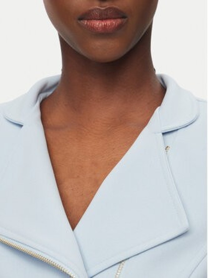 Rinascimento Marynarka CFC0127901003 Błękitny Slim Fit