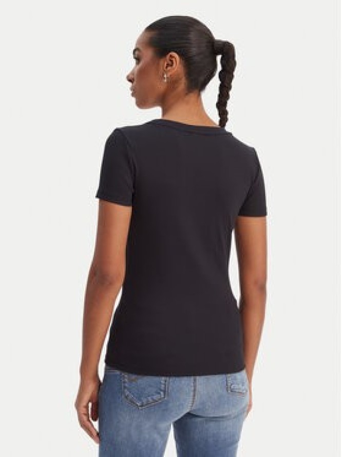 Fracomina T-Shirt FP26ST3001J42701 Czarny Slim Fit