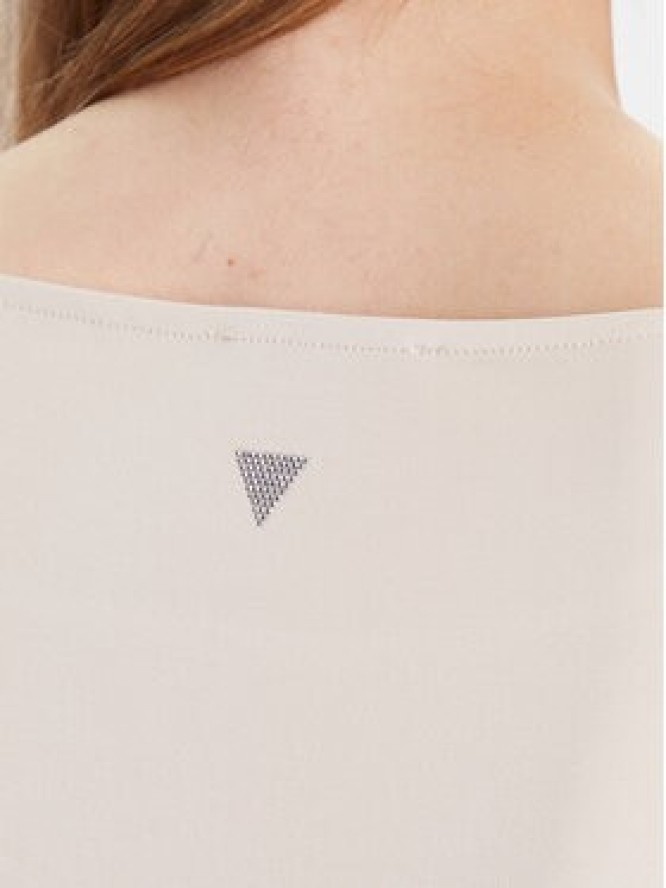 Guess Bluzka W5BP46 KCYV2 Beżowy Slim Fit