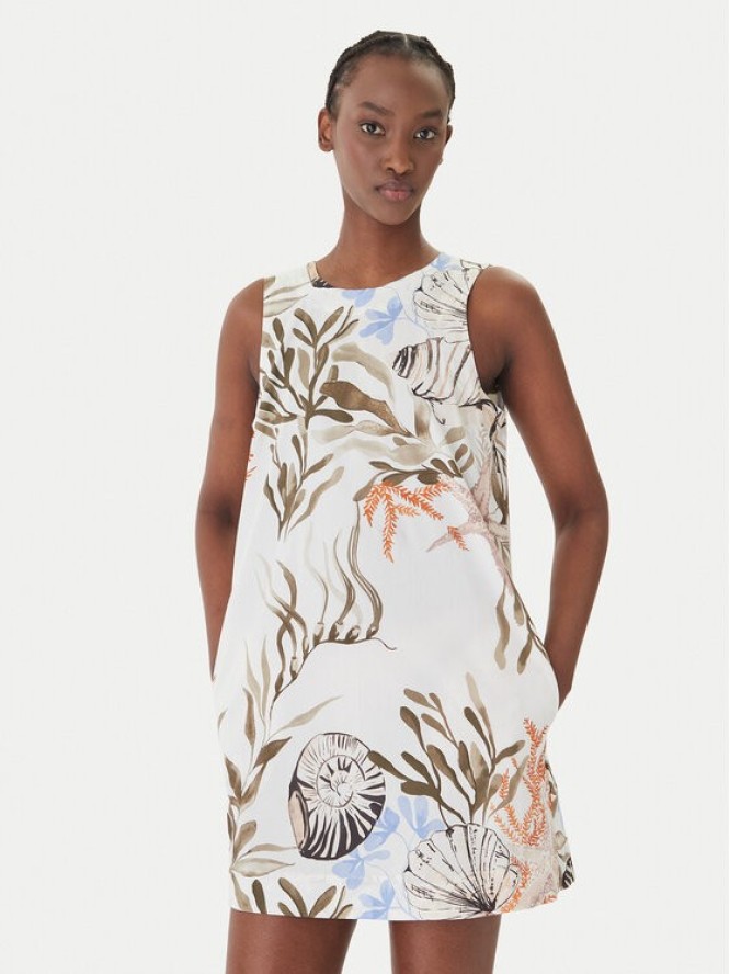 Marella Sukienka codzienna Sultano 2613221322 Biały Regular Fit