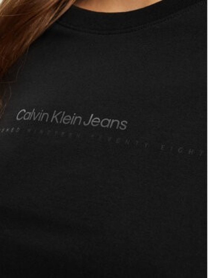 Calvin Klein Jeans T-Shirt Institutional Graphic J20J224990 Czarny Slim Fit