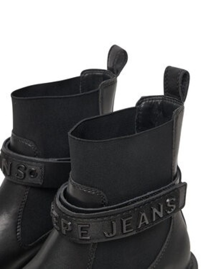Pepe Jeans Botki Stacy Glow W PLS500026 Czarny