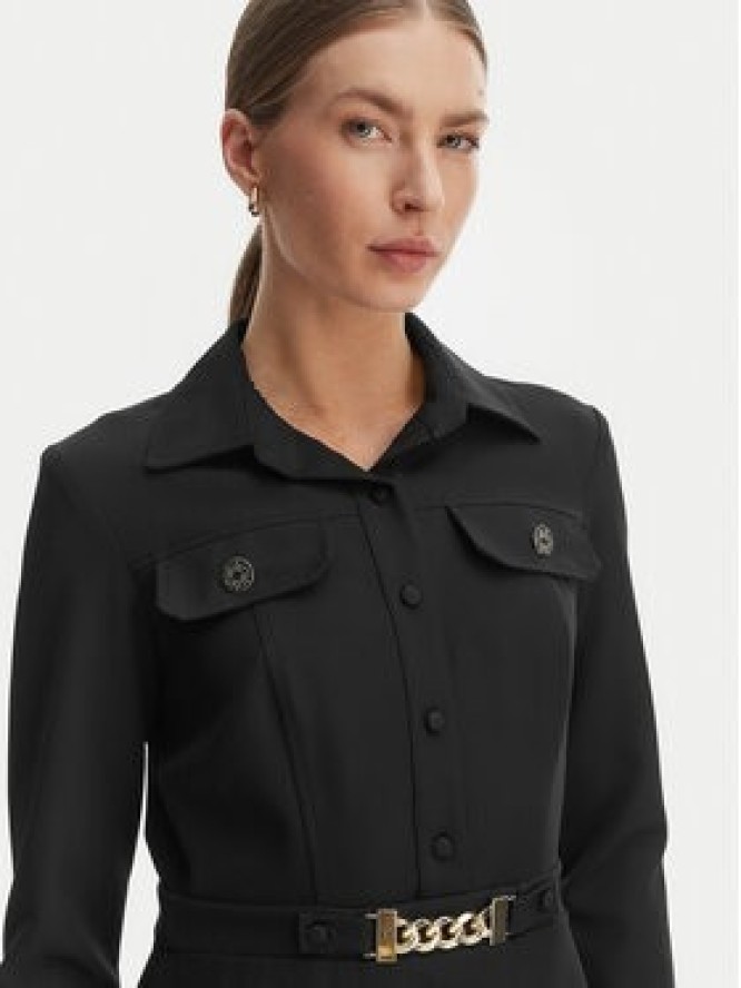 Rinascimento Sukienka koktajlowa CFC0127909003 Czarny Regular Fit