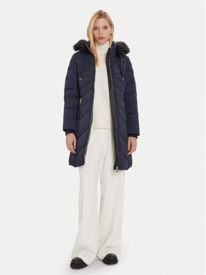 Morgan Kurtka puchowa 252-GCLEA Granatowy Slim Fit