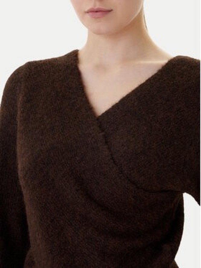 ONLY Sweter Zaggie 15376349 Brązowy Regular Fit