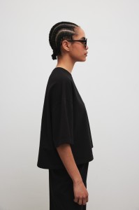 Tshirt typu oversize w kolorze BLACK - GALAXY-M/L