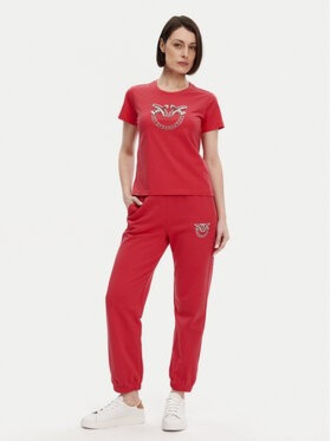 PINKO T-Shirt Quentin 100535 A2G7 Czerwony Regular Fit