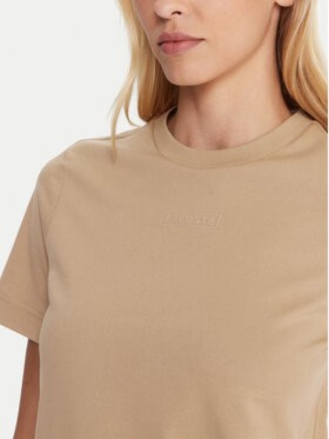 Lacoste T-Shirt TF0355 Beżowy Regular Fit