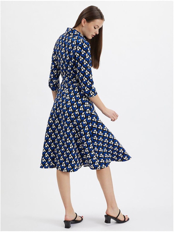 orsay Sukienka w kolorze czarno-niebiesko-białym rozmiar: 38