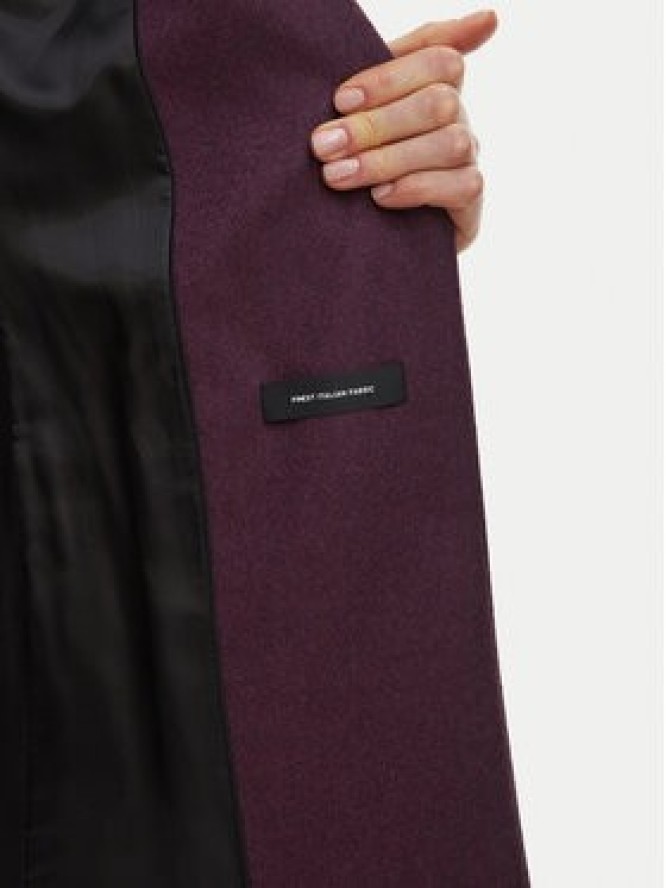 BOSS Płaszcz wełniany Classin1 50574982 Fioletowy Regular Fit
