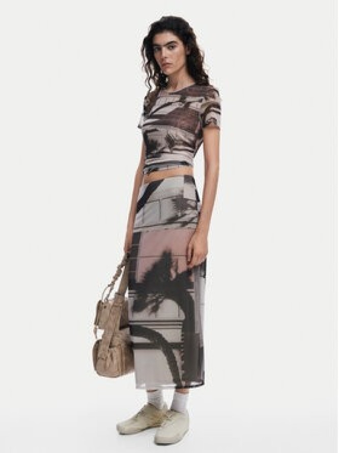 Desigual Spódnica tiulowa 25SWFK05 Kolorowy Regular Fit