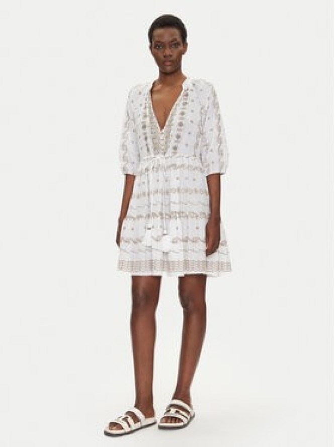 Iconique Sukienka letnia IC25-016 Biały Relaxed Fit