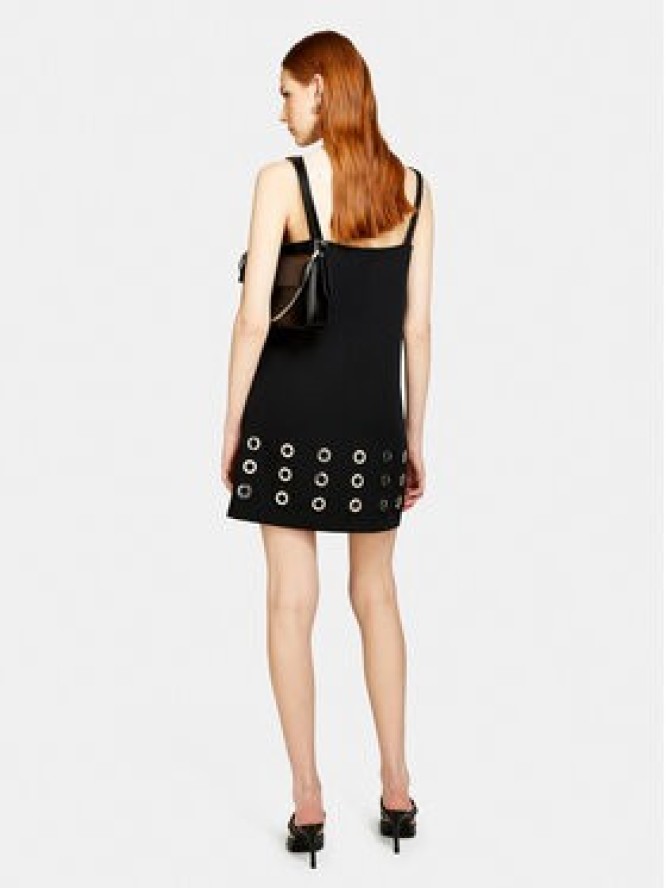 Sisley Sukienka codzienna 4FZXLV05H Czarny Regular Fit