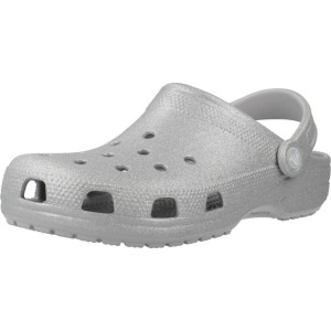 Sandały CROCS CLASSIC GLITTER CLOG Srebrny