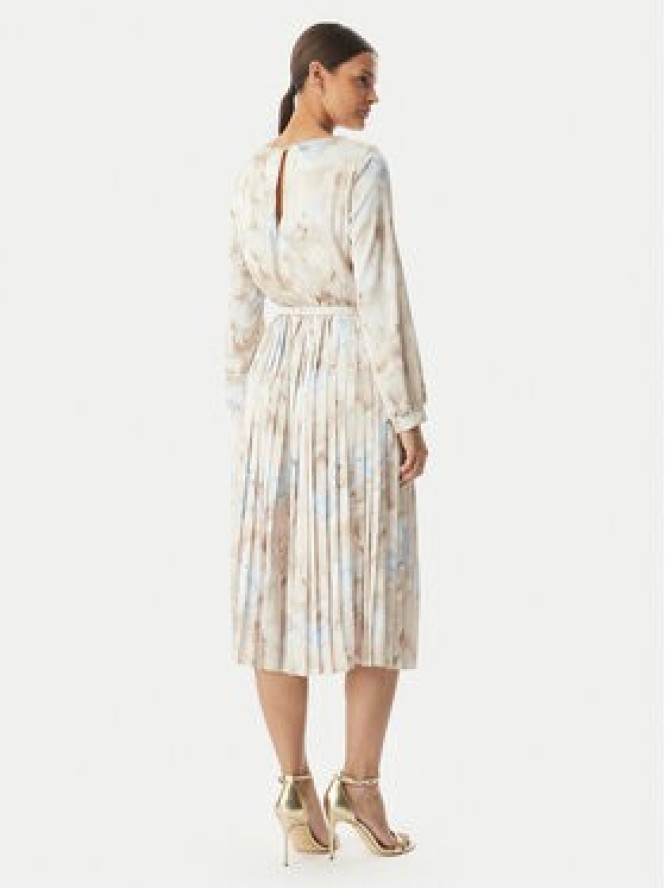 Rinascimento Sukienka koktajlowa CFC0127960003 Beżowy jasny Regular Fit