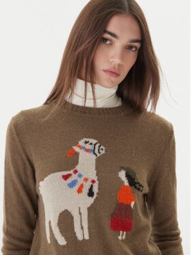 Weekend Max Mara Sweter Nitra 2525366292 Brązowy Regular Fit