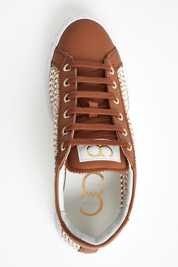 Sneakersy damskie skórzane Oslo CESARE CASADEI