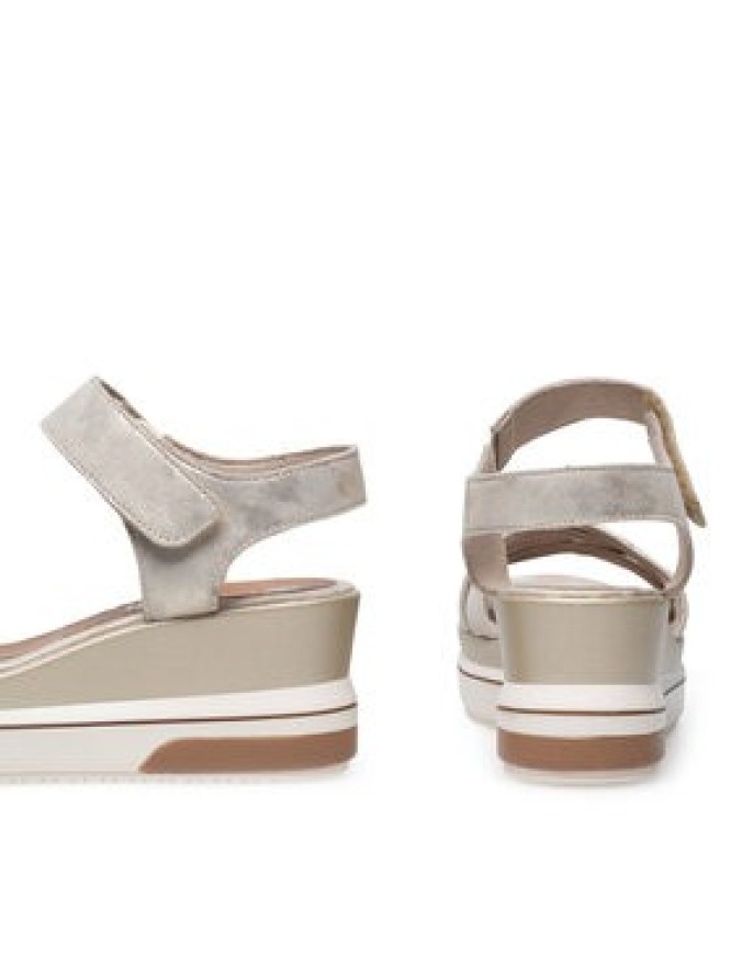 Remonte Sandały D1P51-90 Złoty