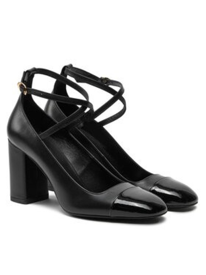 Stuart Weitzman Czółenka Eden Strap 85 SK085 Czarny