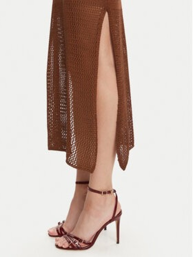 Fracomina Sukienka dzianinowa FS25SD5004K514O7 Brązowy Slim Fit