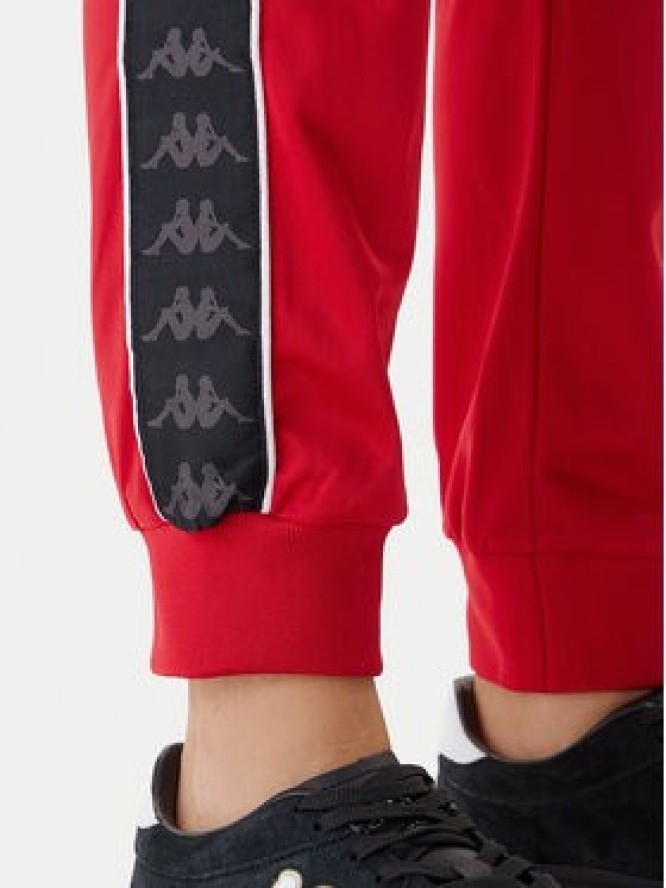 Kappa Spodnie dresowe cz303R5K0 Czerwony Slim Fit