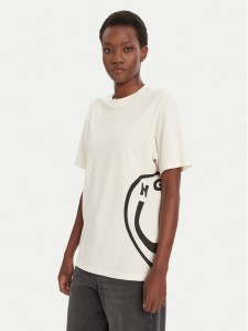 HUGO T-Shirt Vintage 50545053 Écru Loose Fit