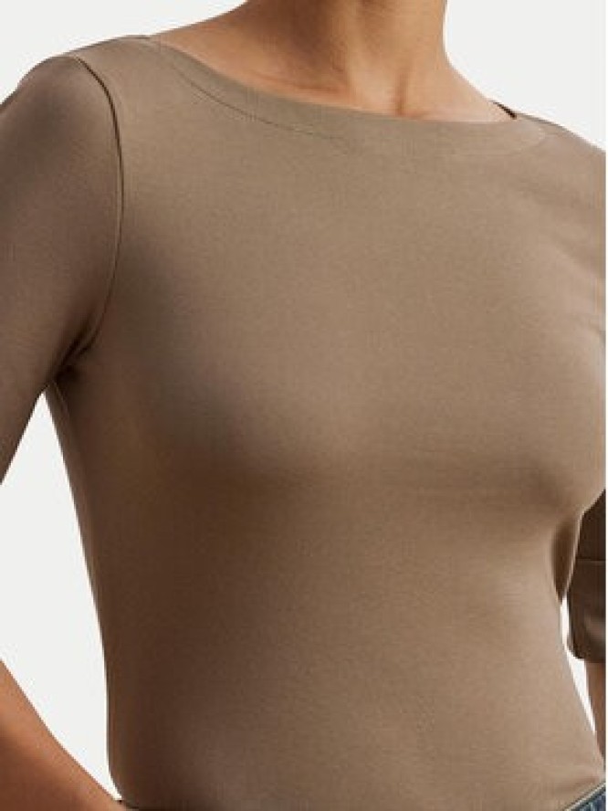 LAUREN RALPH LAUREN Bluzka 200654963191 Beżowy Slim Fit