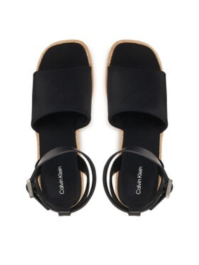 Calvin Klein Espadryle Wedge Espad 70 Neopr Mg HW0HW03014 Czarny