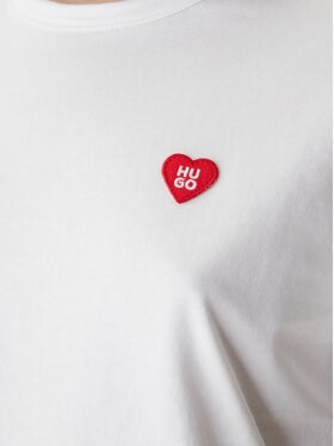 HUGO T-Shirt Damacia 50562145 Biały Regular Fit