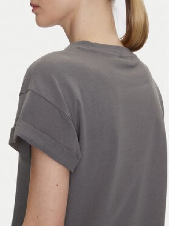 Noisy May T-Shirt Gaby 27033385 Szary Regular Fit