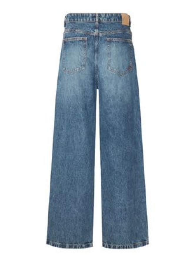 BOSS Jeansy 50569378 Niebieski Wide Leg