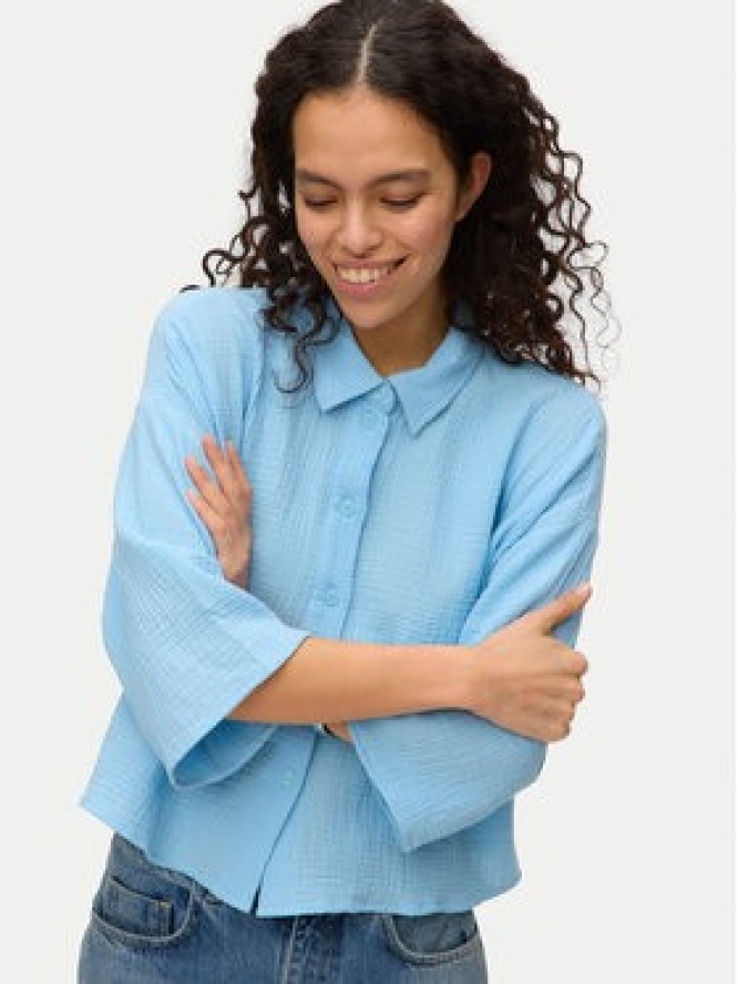 Vero Moda Koszula Natali 10279685 Niebieski Standard Fit