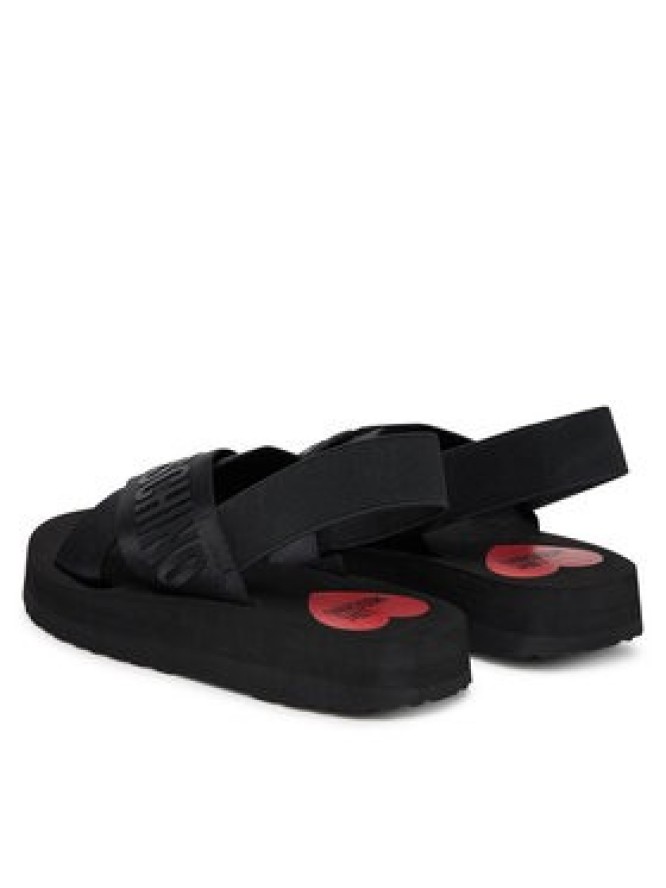 LOVE MOSCHINO Sandały JA16214G0MIX4000 Czarny