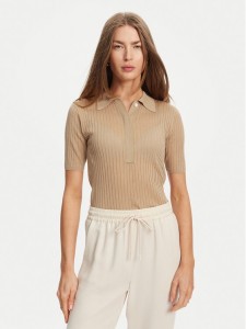 Marella Sweter Torbole 2513361145 Beżowy Slim Fit