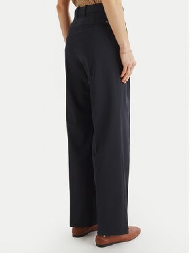 Tommy Hilfiger Spodnie materiałowe Timeless WW0WW48352 Granatowy Straight Fit