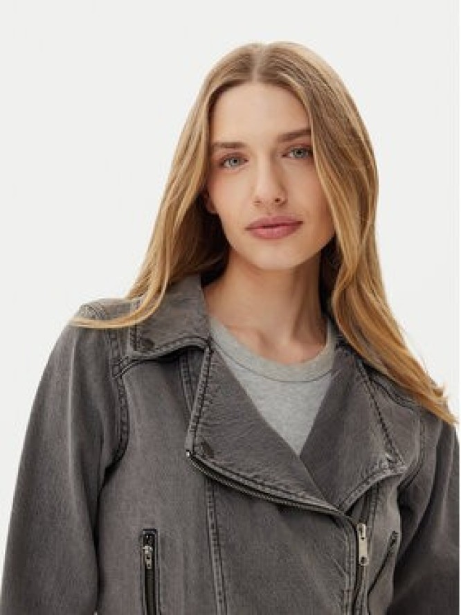 Vila Kurtka jeansowa Kiki 14104772 Szary Regular Fit