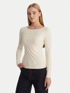 Guess Bluzka W6RP46 KA660 Écru Regular Fit