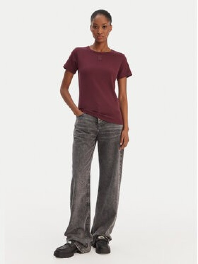 HUGO T-Shirt Deloris 50512002 Bordowy Regular Fit