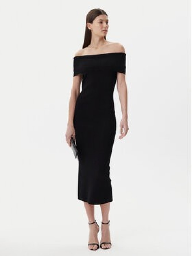 MICHAEL Michael Kors Sukienka dzianinowa MS582Y033D Czarny Slim Fit